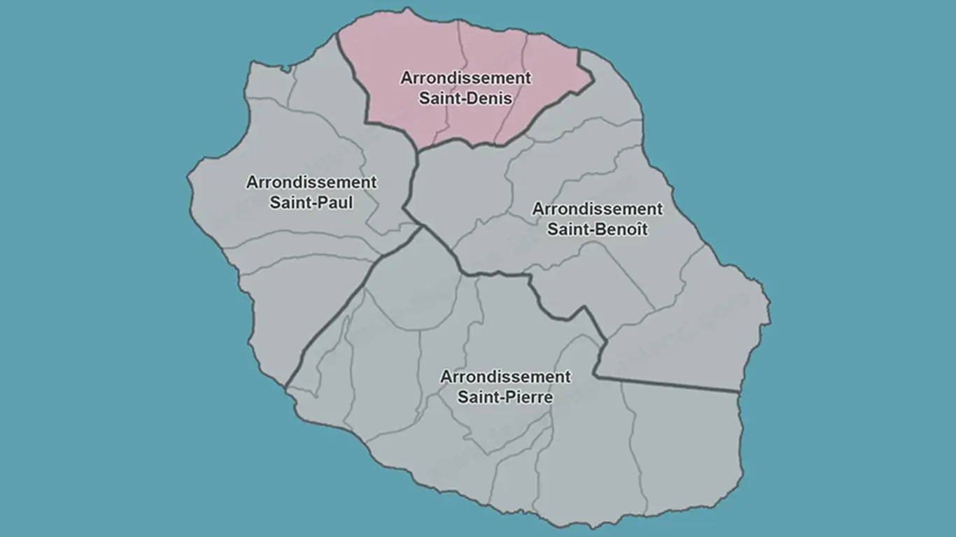 Verwaltungsbezirk Saint-Denis La Réunion