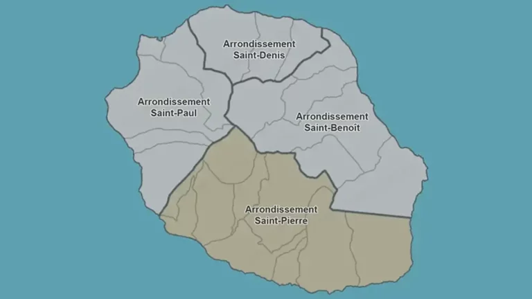Verwaltungsbezirk Saint-Pierre La Reunion